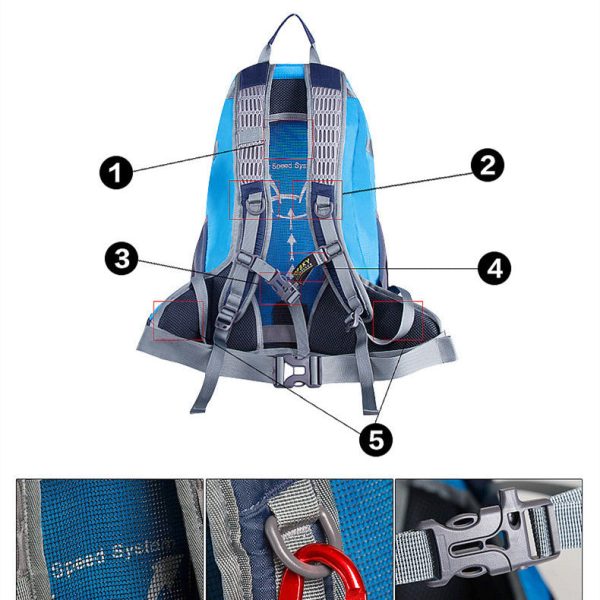 leisure backpack for hiking camping and cycling
