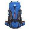 60l mountaineering package outside hiking backpack outdoor camping gift rain cover