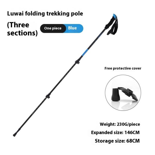 outdoor alpenstock ultra light outer lock 7075 material