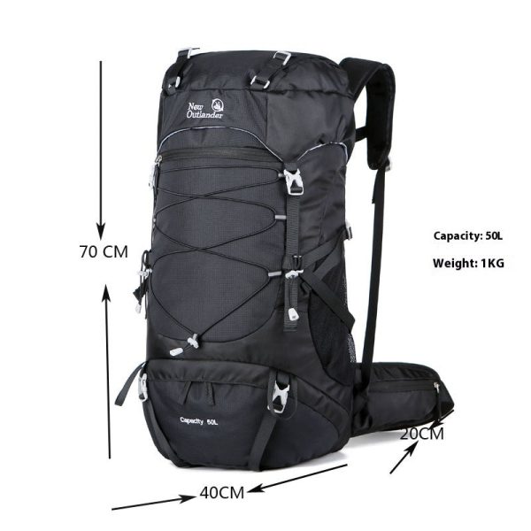 backpack outdoor mountaineering bag large capacity nylon travel camping hiking climbing