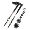 sportshub 1pc aluminium alloy ski poles 3 sectionstelescopic