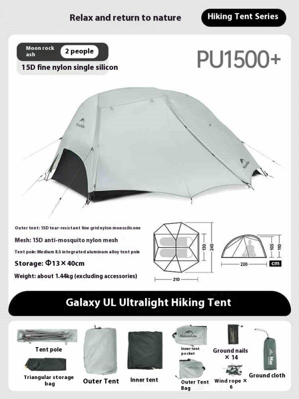 ultralight hiking climbing tent double outdoor camping equipment
