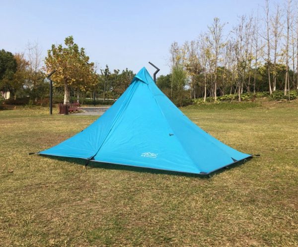 portable camping pyramid tent single outdoor equipment camping supplies