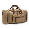 fashion outdoor travel bag portable canvas messenger backpack