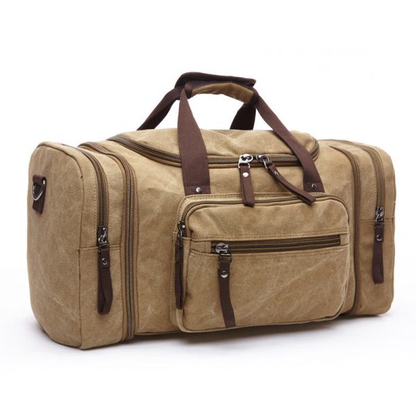 fashion outdoor travel bag portable canvas messenger backpack