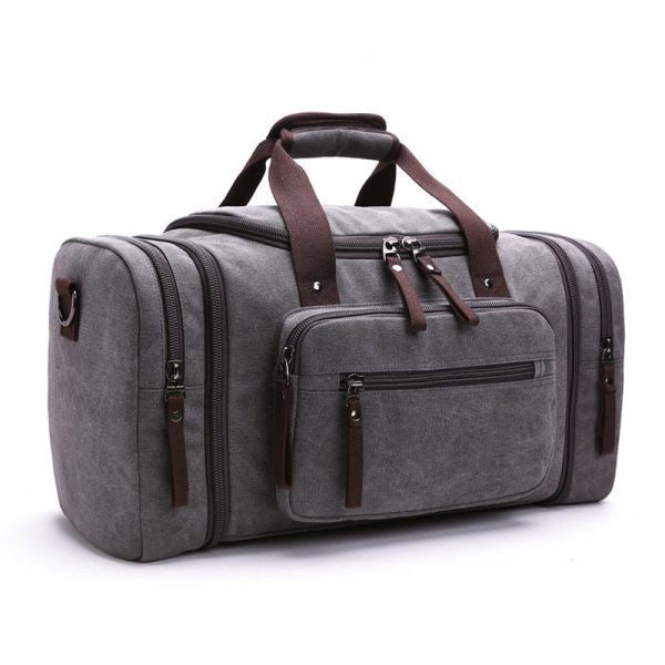 fashion outdoor travel bag portable canvas messenger backpack