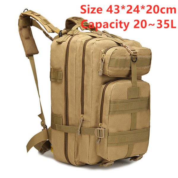 sports outdoor mountaineering travel double shoulder knapsack camping army camouflage pack tactical backpack 45l large 3p backpack