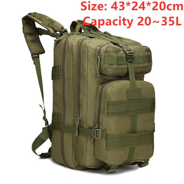 sports outdoor mountaineering travel double shoulder knapsack camping army camouflage pack tactical backpack 45l large 3p backpack