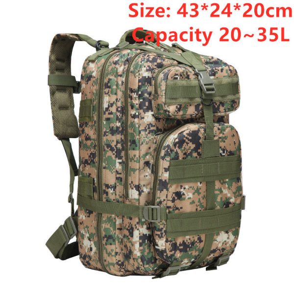 sports outdoor mountaineering travel double shoulder knapsack camping army camouflage pack tactical backpack 45l large 3p backpack