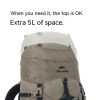 outdoor wind exploration 70l hiking backpack large capacity leisure sports tourism