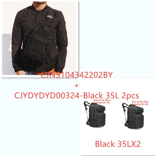 sports outdoor mountaineering travel double shoulder knapsack camping army camouflage pack tactical backpack 45l large 3p backpack