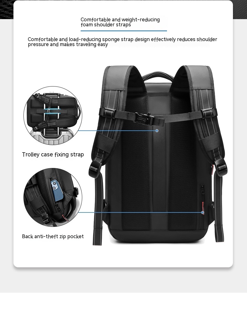 Travel Backpack Men's Business Multifunction Computer Bag Vacuum Compression Large-capacity Backpack 2406201124210329800