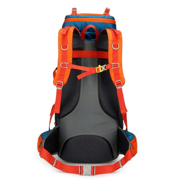 climbing bag, professional outdoor large capacity backpack, men's and women's hiking off road backpack with bracket, travel camping backpack