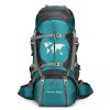 climbing bag, professional outdoor large capacity backpack, men's and women's hiking off road backpack with bracket, travel camping backpack