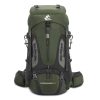 60l mountaineering package outside hiking backpack outdoor camping gift rain cover