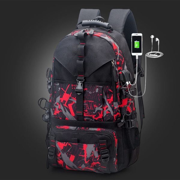 men's waterproof oxford cloth backpack hiking backpack
