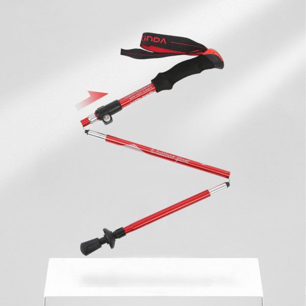 alloy walking stick mountaineering hiking equipment crutches stick