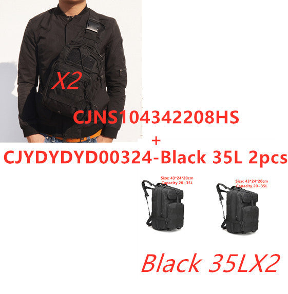 sports outdoor mountaineering travel double shoulder knapsack camping army camouflage pack tactical backpack 45l large 3p backpack