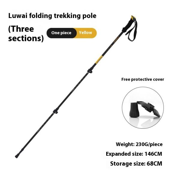 outdoor alpenstock ultra light outer lock 7075 material