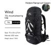 outdoor wind exploration 70l hiking backpack large capacity leisure sports tourism