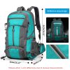 50l fishing backpack large capacity camping bags outdoor sport hiking trekking climbing travel shoulder backpacks shoes pack