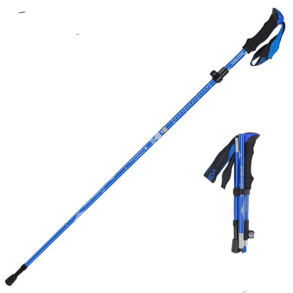 alloy walking stick mountaineering hiking equipment crutches stick