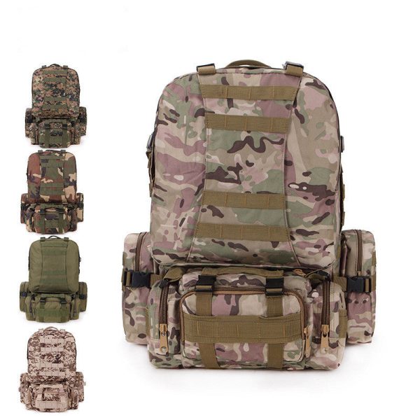 camping travel bag oxford cloth outdoor backpack army camouflage