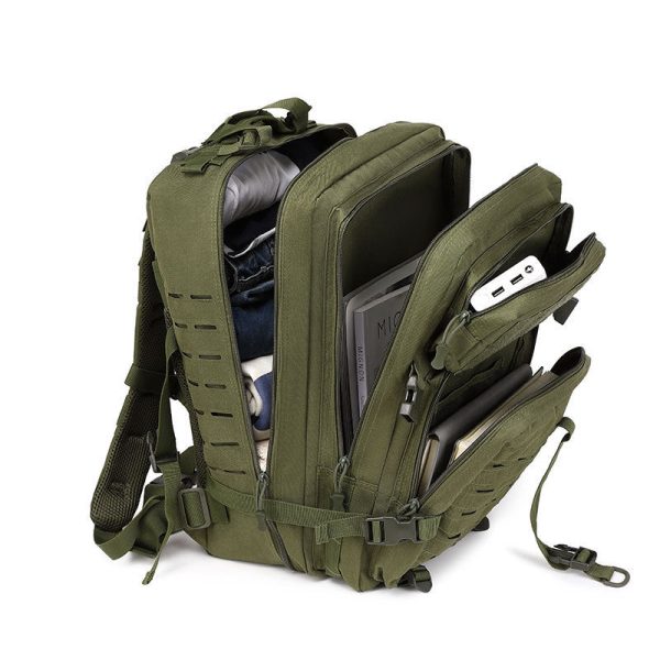 military hiking backpack belt bottle rack