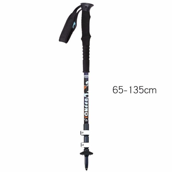 sportshub 1pc aluminium alloy ski poles 3 sectionstelescopic