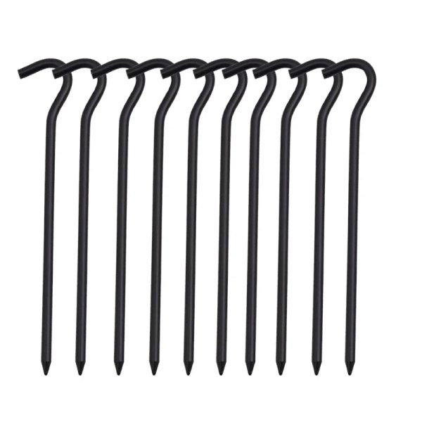 aluminium alloy tent pegs with hooks 10pcs Aluminium Alloy Tent Pegs With Hooks 10pcs Beargoods