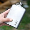 Titanium Hip Flask With Funnel 200ml/260ml Beargoods