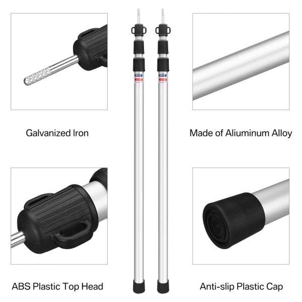 Aluminium Adjustable Camping Poles Beargoods