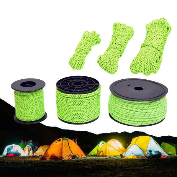 5m/10m/20m/50m reflective nylon tent rope 5M/10M/20M/50M Reflective Nylon Tent Rope Beargoods
