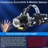 super bright white led headlamp with motion sensor Super Bright White LED Headlamp with Motion Sensor Beargoods