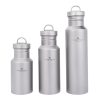 Wide Mouth Titanium Bottle with Lid Leak-Proof Single Layer 400/550/750ML Beargoods