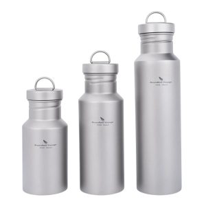 wide mouth titanium bottle with lid leak proof single layer 400/550/750ml Wide Mouth Titanium Bottle with Lid Leak-Proof Single Layer 400/550/750ML Beargoods