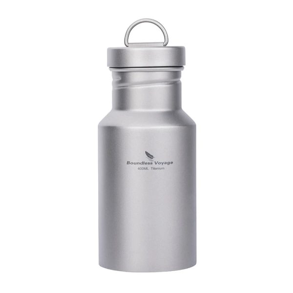 Wide Mouth Titanium Bottle with Lid Leak-Proof Single Layer 400/550/750ML Beargoods