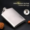 Titanium Hip Flask With Funnel 200ml/260ml Beargoods