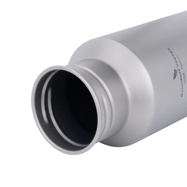 Wide Mouth Titanium Bottle with Lid Leak-Proof Single Layer 400/550/750ML Beargoods