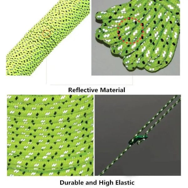 5m/10m/20m/50m reflective nylon tent rope 5M/10M/20M/50M Reflective Nylon Tent Rope Beargoods