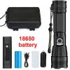 high power rechargeable led tactical flashlight High Power Rechargeable LED Tactical Flashlight Beargoods