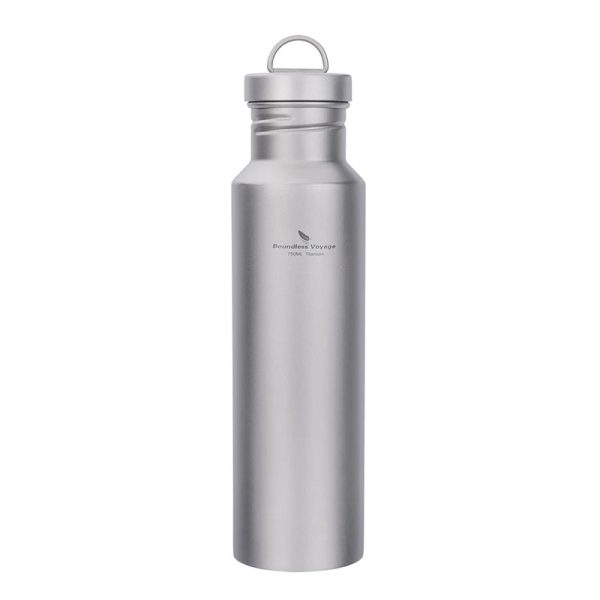 Wide Mouth Titanium Bottle with Lid Leak-Proof Single Layer 400/550/750ML Beargoods