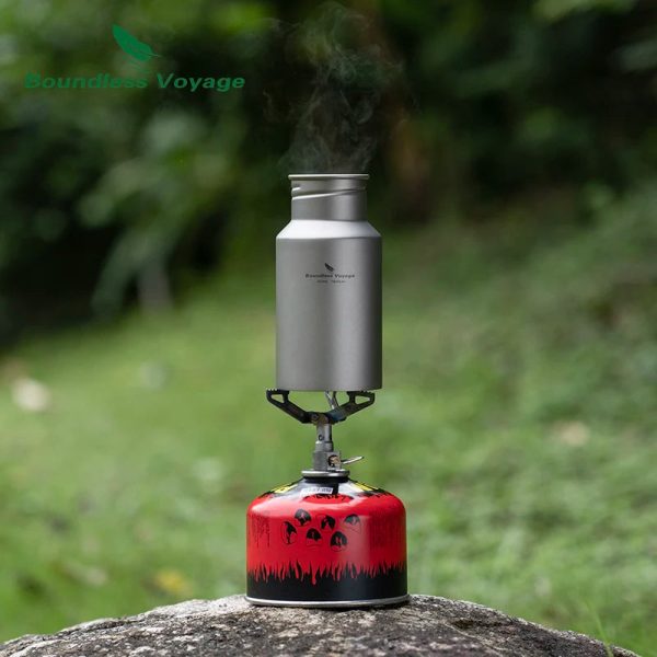 Wide Mouth Titanium Bottle with Lid Leak-Proof Single Layer 400/550/750ML Beargoods