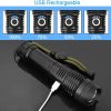 high power rechargeable led tactical flashlight High Power Rechargeable LED Tactical Flashlight Beargoods