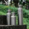 Wide Mouth Titanium Bottle with Lid Leak-Proof Single Layer 400/550/750ML Beargoods