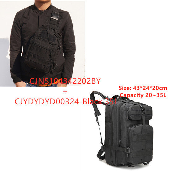 sports outdoor mountaineering travel double shoulder knapsack camping army camouflage pack tactical backpack 45l large 3p backpack