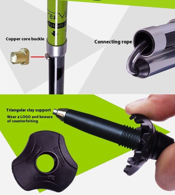 carbon fiber folding climbing cane