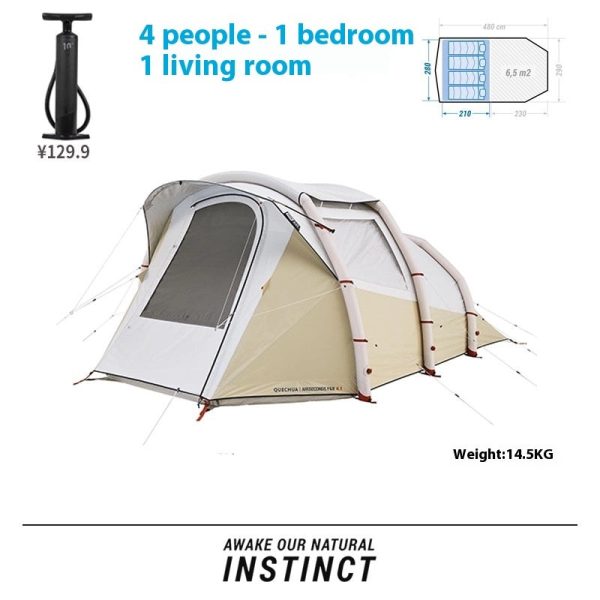 inflatable tent outdoor camping thickened rainproof camping equipment