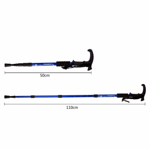 retractable professional grade outdoor aluminum alloy trekking pole