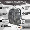 expandable 40 64l military tactical backpack 3 day bag hiking gym sport camping
